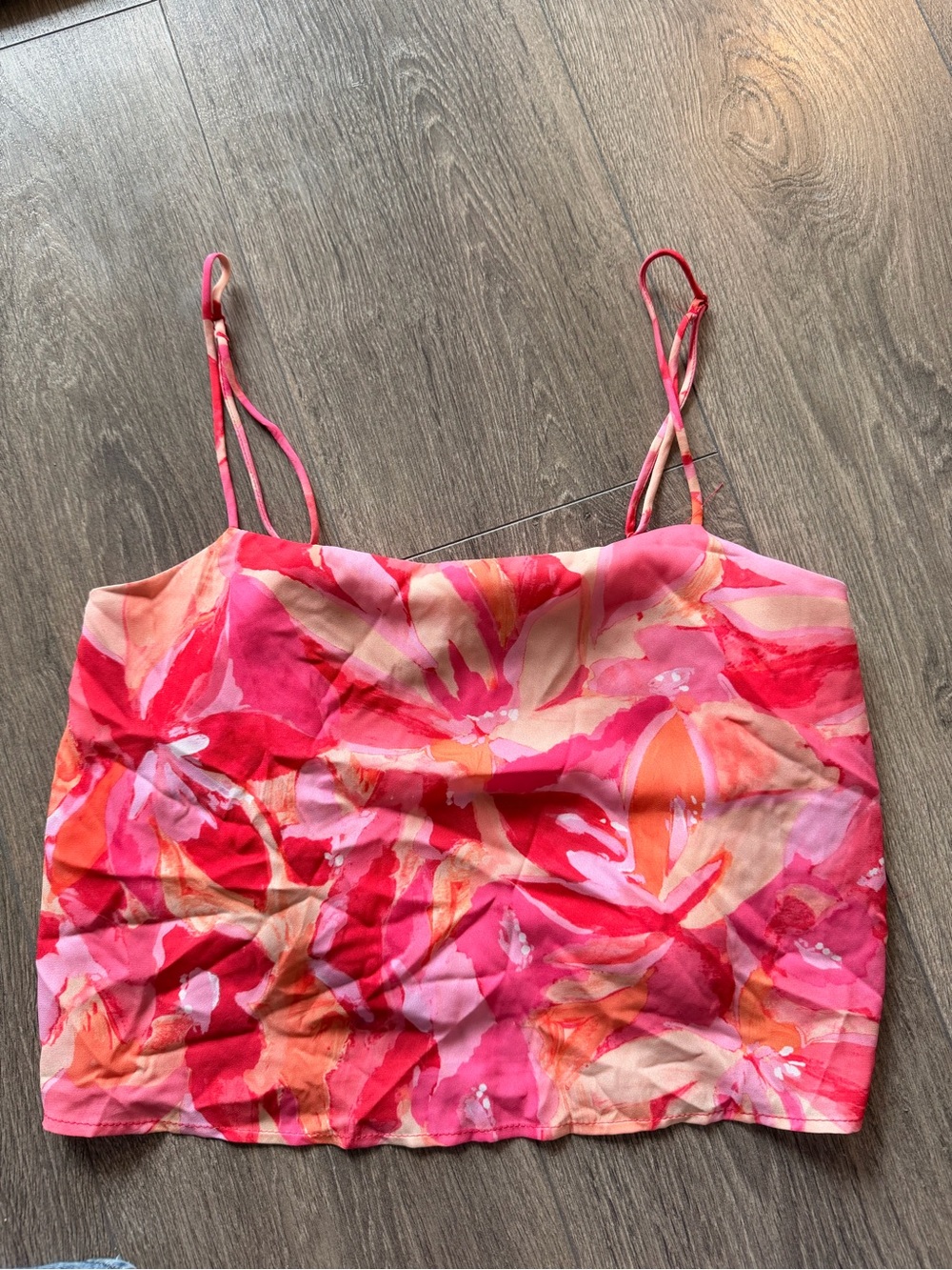 Dynamite Pink & Orange Floral Cami Top